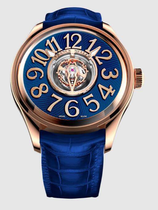 Franck Muller Grand Central Tourbillon Round Curvex CX Replica Watch Cheap Price R 46 T CTR 5N 5N Blue dial
